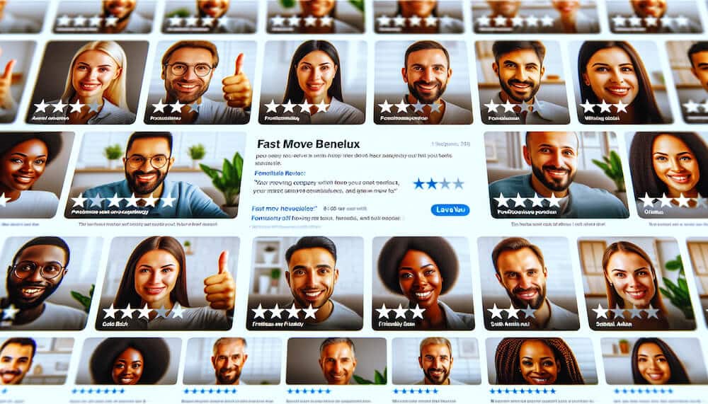Avis et témoignages positifs de clients satisfaits des services Fast Move Benelux