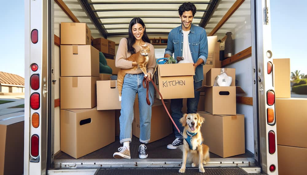 Découvrez nos astuces pour assurer le bien-être de vos animaux de compagnie pendant un déménagement.