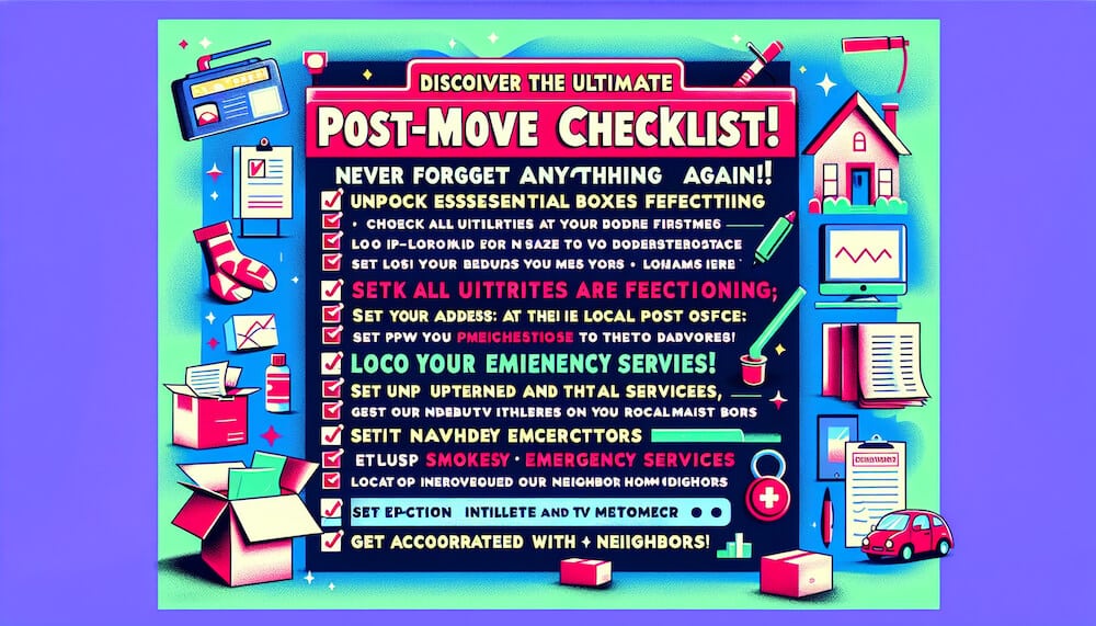 Que faire après son déménagement ? La check-list indispensable